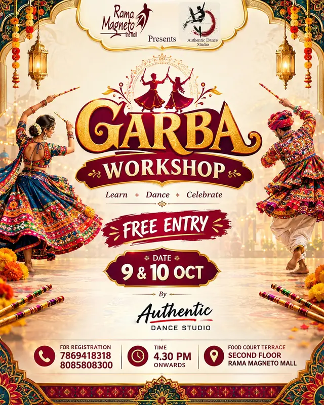 Garba Workshop at Rama Magneto Mall
